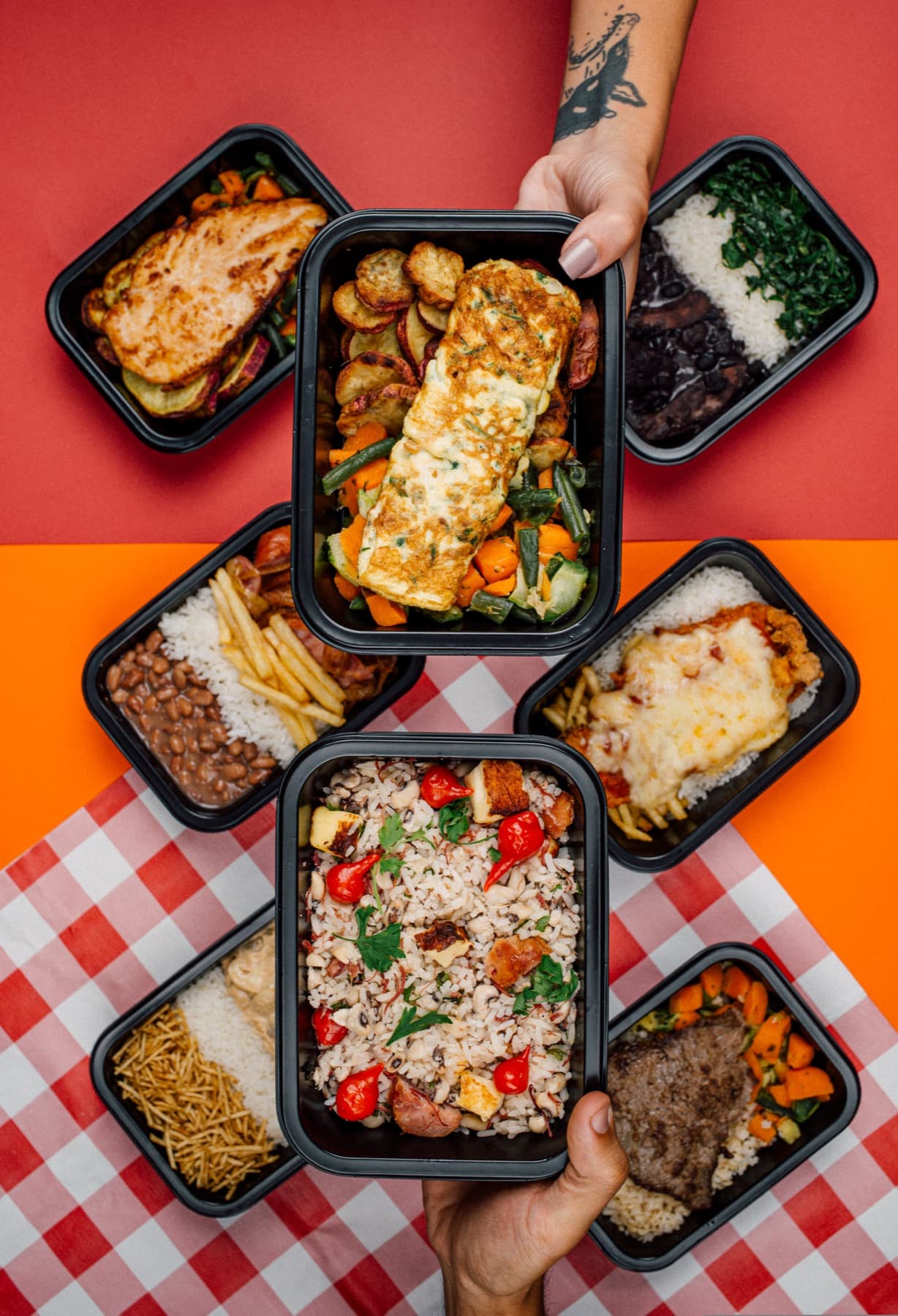 Variedade de refeições prontas para diferentes marcas da Cozinha Simples